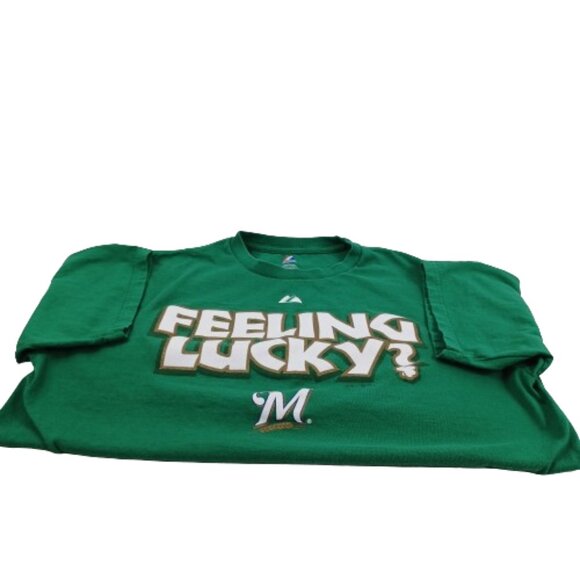 Women's Men's Large Green T-shirt Short Sleeves Round Neck Tee St Patrick's - Picture 5 of 5